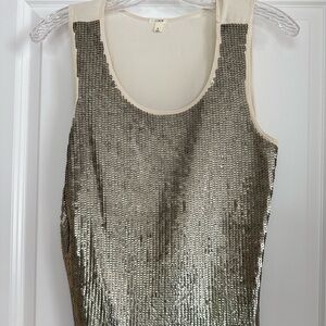 J Crew sequined tank top